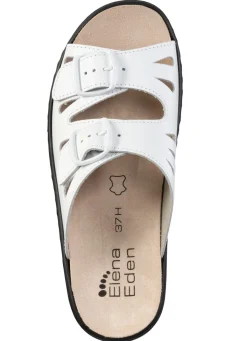Hot ELENA EDEN Pantolette aus Nappaleder WEISS