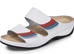 New ELENA EDEN Pantolette mit Kontrast-Einsätzen WEISS