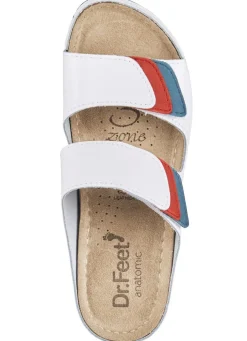 New ELENA EDEN Pantolette mit Kontrast-Einsätzen WEISS