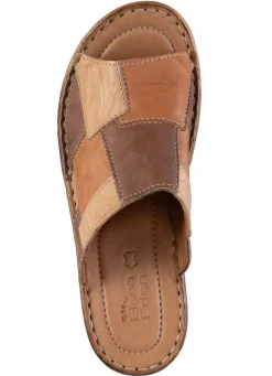 Online ELENA EDEN Pantolette mit dezenter Knitter-Struktur BRAUN