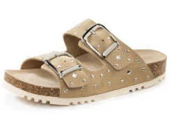 Clearance ELENA EDEN Pantolette mit angesagtem Nietenbesatz BEIGE