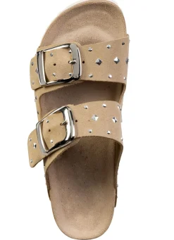 Clearance ELENA EDEN Pantolette mit angesagtem Nietenbesatz BEIGE