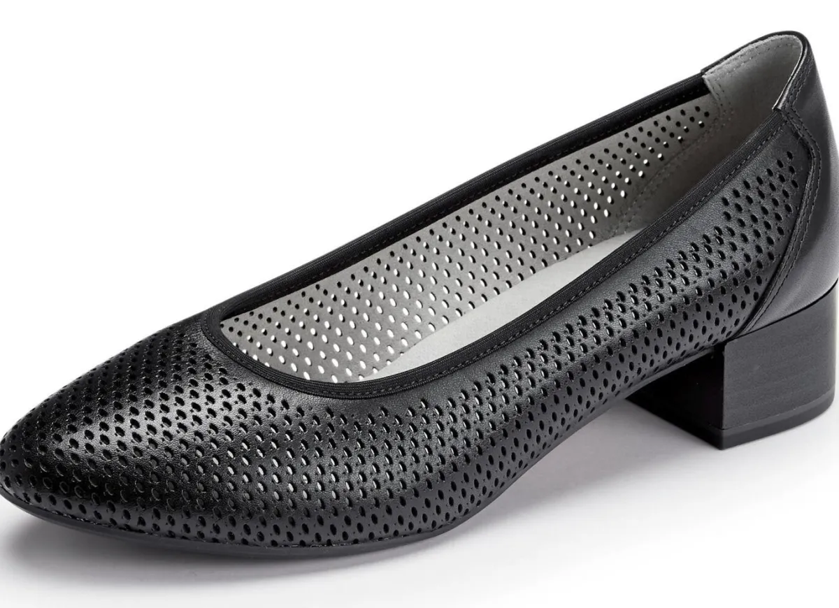 Hot BADER ELENA EDEN Pumps mit luftiger Perforation SCHWARZ