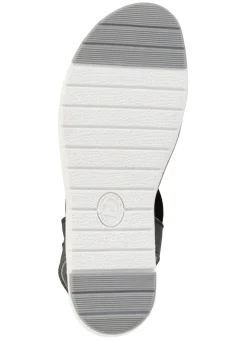 Clearance ELENA EDEN Sandale mit praktischen Elastik-Bandagen SCHWARZ