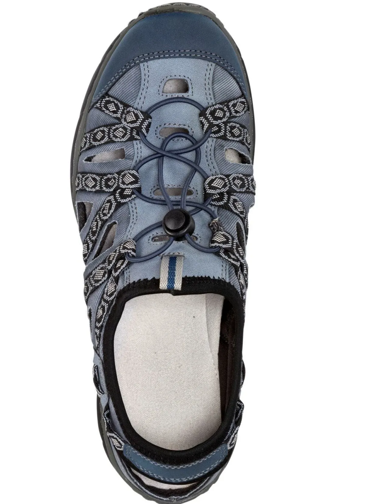 Discount ELENA EDEN Sandale mit Textilbordüre JEANS
