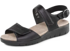 Sale ELENA EDEN Sandale mit verstellbarem Fersenriemchen SCHWARZ