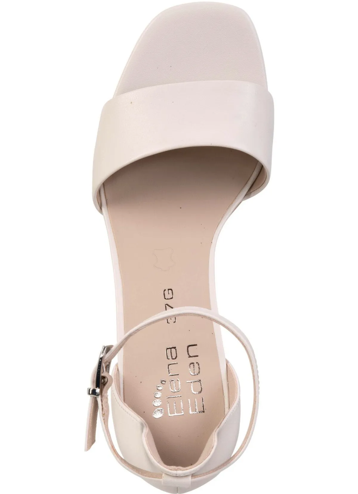 New ELENA EDEN Sandalette aus bestem Nappaleder ECRU
