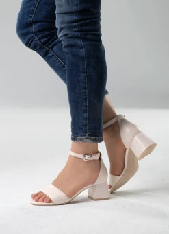 New ELENA EDEN Sandalette aus bestem Nappaleder ECRU