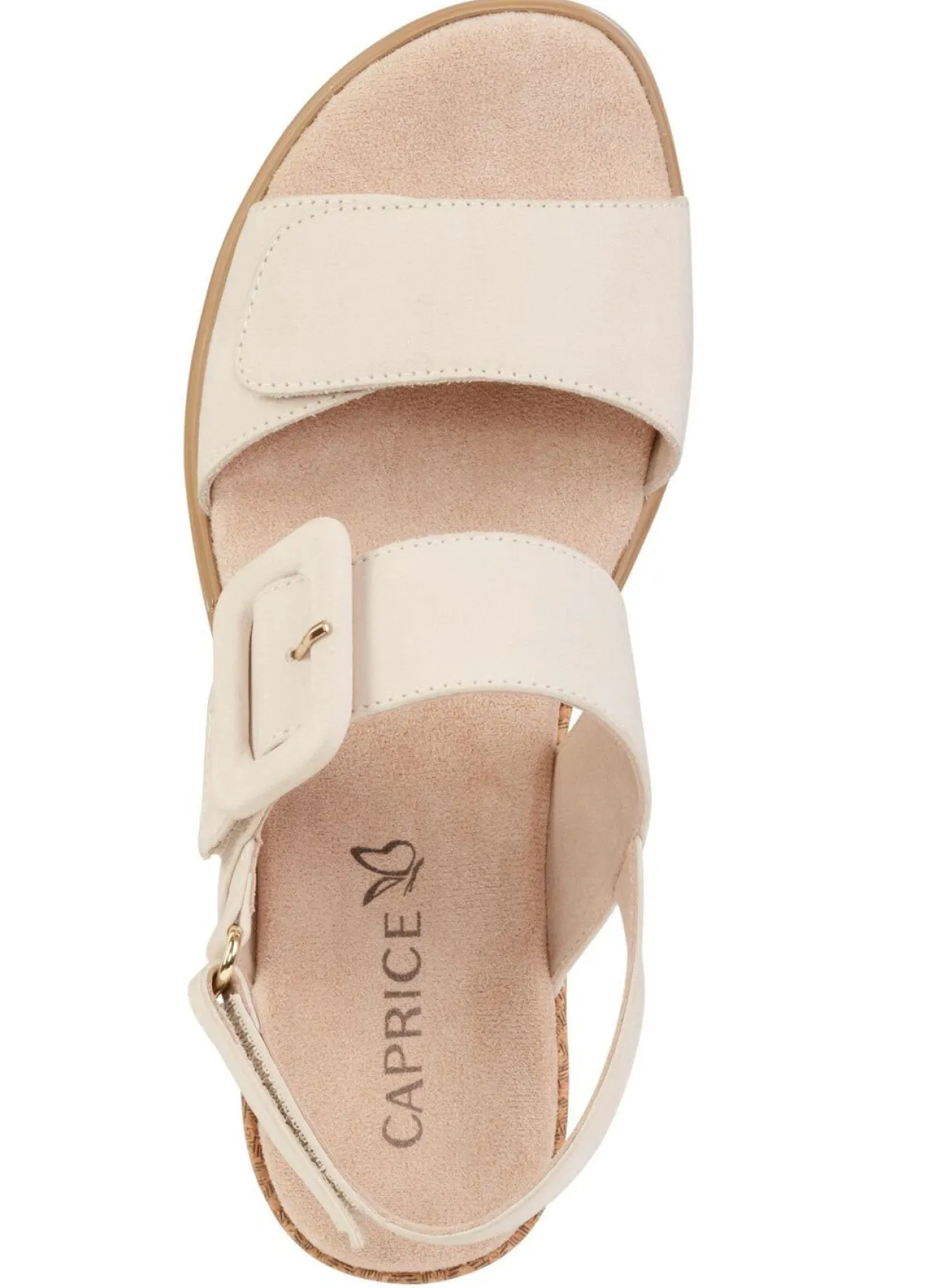 Best BADER ELENA EDEN Sandalette aus feinem Nubukleder ECRU