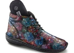 Sale ELENA EDEN , schicke Damen-Boots, Weite G, mit herausnehmbarem Fußbett MULTICOLOR