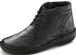 Outlet ELENA EDEN , schicke Damen-Boots, Weite G, mit herausnehmbarem Fußbett SCHWARZ