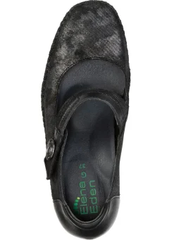 Outlet ELENA EDEN , schicke Damen-Pumps, Weite G, mit herausnehmbarem Fußbett SCHWARZ