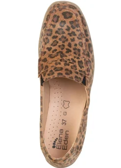 Discount ELENA EDEN , schicke Damen-Slipper, Weite G, mit herausnehmbarem Fußbett BRAUN