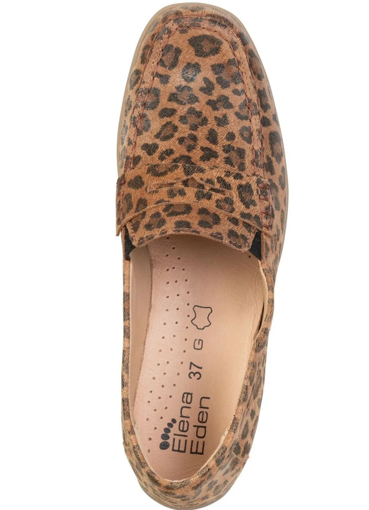 Discount ELENA EDEN , schicke Damen-Slipper, Weite G, mit herausnehmbarem Fußbett BRAUN