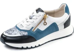 Clearance ELENA EDEN , schicke Damen-Sneaker, Weite G, mit herausnehmbarem Fußbett JEANS-BUNT