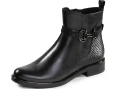 New ELENA EDEN , schicke Damen-Stiefeletten, Winterschuhe, Weite G, mit Reißverschluss SCHWARZ