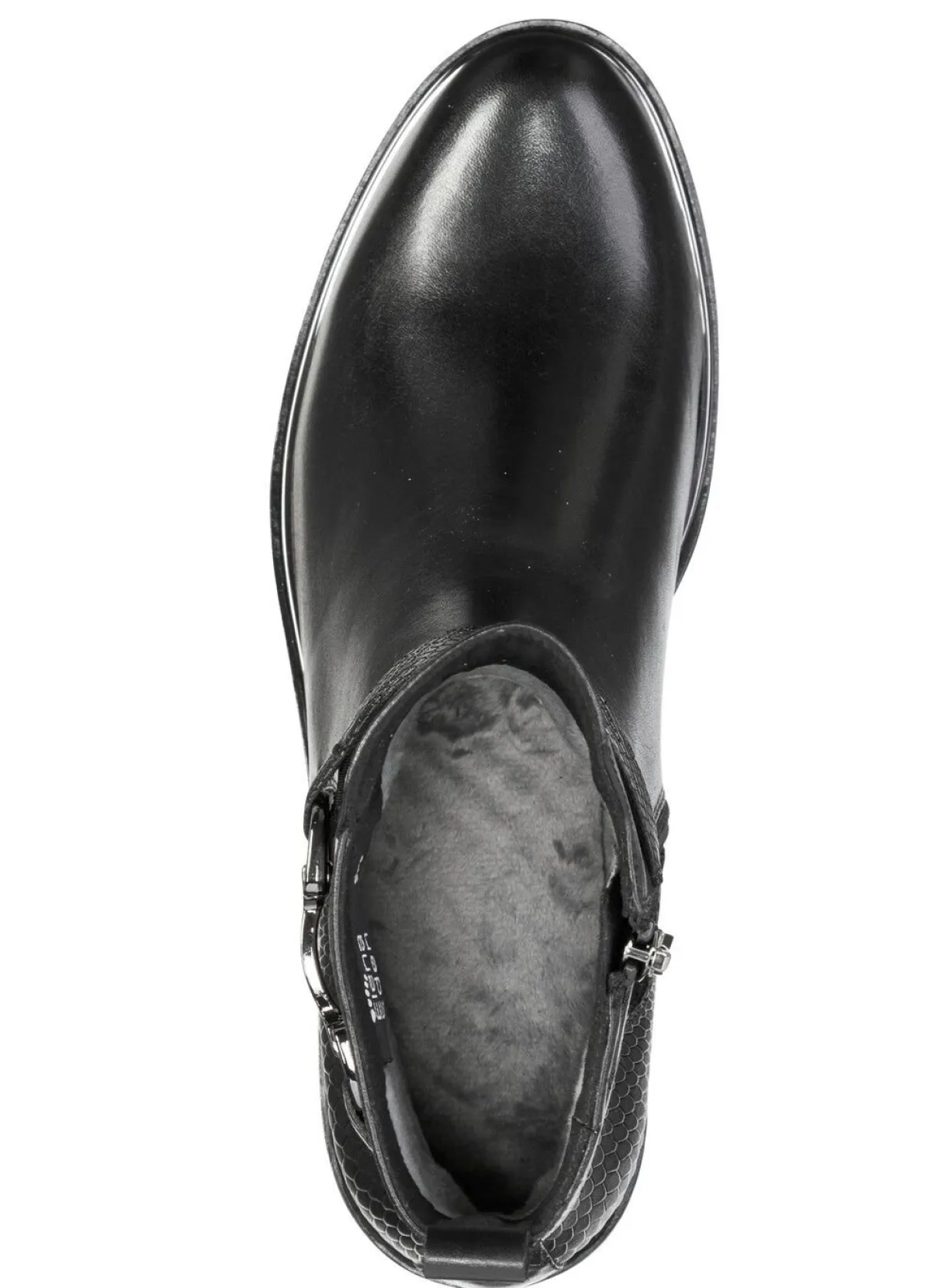 New ELENA EDEN , schicke Damen-Stiefeletten, Winterschuhe, Weite G, mit Reißverschluss SCHWARZ
