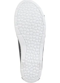 New ELENA EDEN Schnürschuh mit Knitter-Struktur und Zier-Nähten MARINE