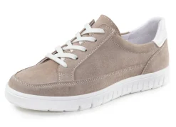Clearance ELENA EDEN Schnür-Sneaker aus Veloursleder SAND