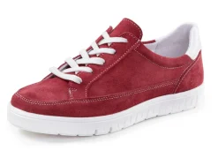 Hot ELENA EDEN Schnür-Sneaker aus Veloursleder ROT