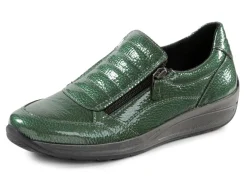 Outlet ELENA EDEN Slipper aus Lackleder GRÜN