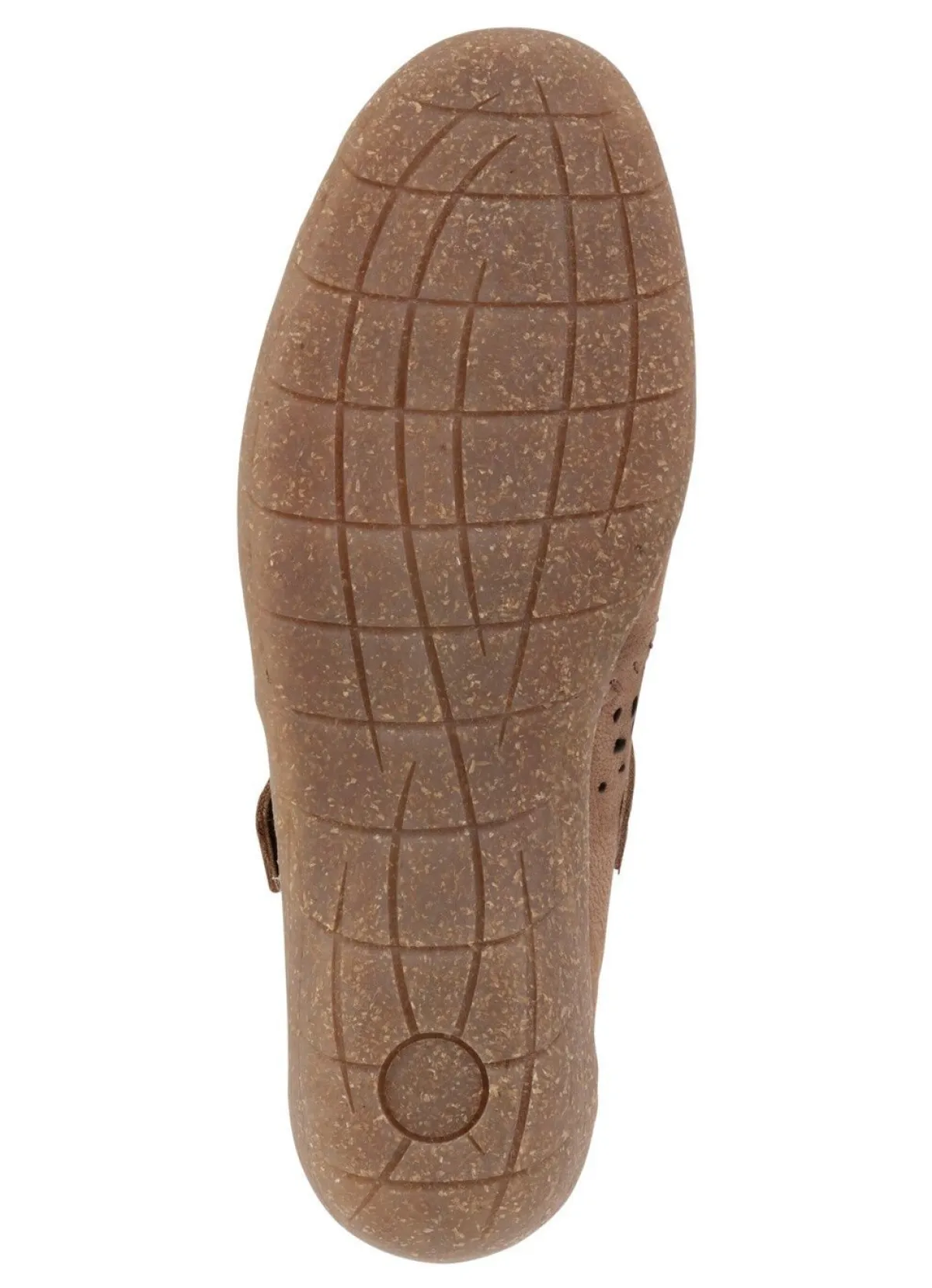 Hot ELENA EDEN Slipper aus luftig durchbrochenem Leder COGNAC
