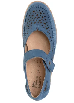 Online ELENA EDEN Slipper aus luftig durchbrochenem Leder JEANS