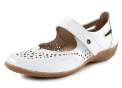 Online ELENA EDEN Slipper aus luftig durchbrochenem Leder WEISS