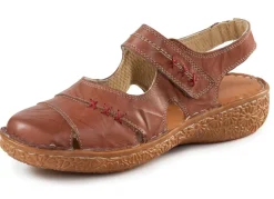 Best ELENA EDEN Slipper aus Nappaleder mit Knitter-Struktur COGNAC