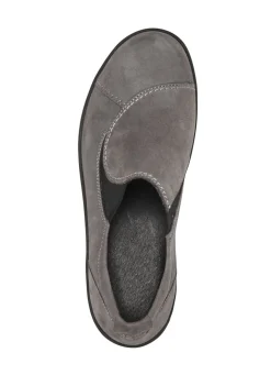 Hot ELENA EDEN Slipper aus Nubukleder GRAU