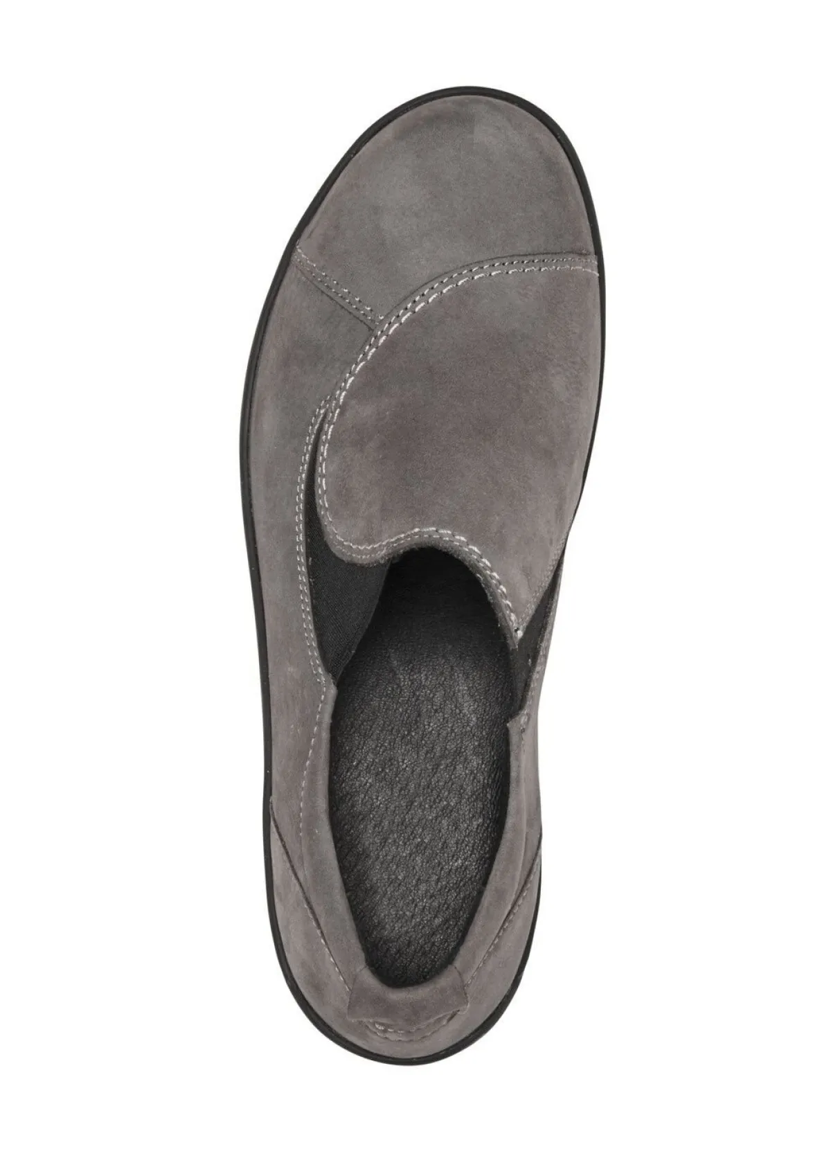 Hot ELENA EDEN Slipper aus Nubukleder GRAU