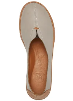 Discount ELENA EDEN Slipper aus Rind-Nappaleder KIESEL-COGNAC