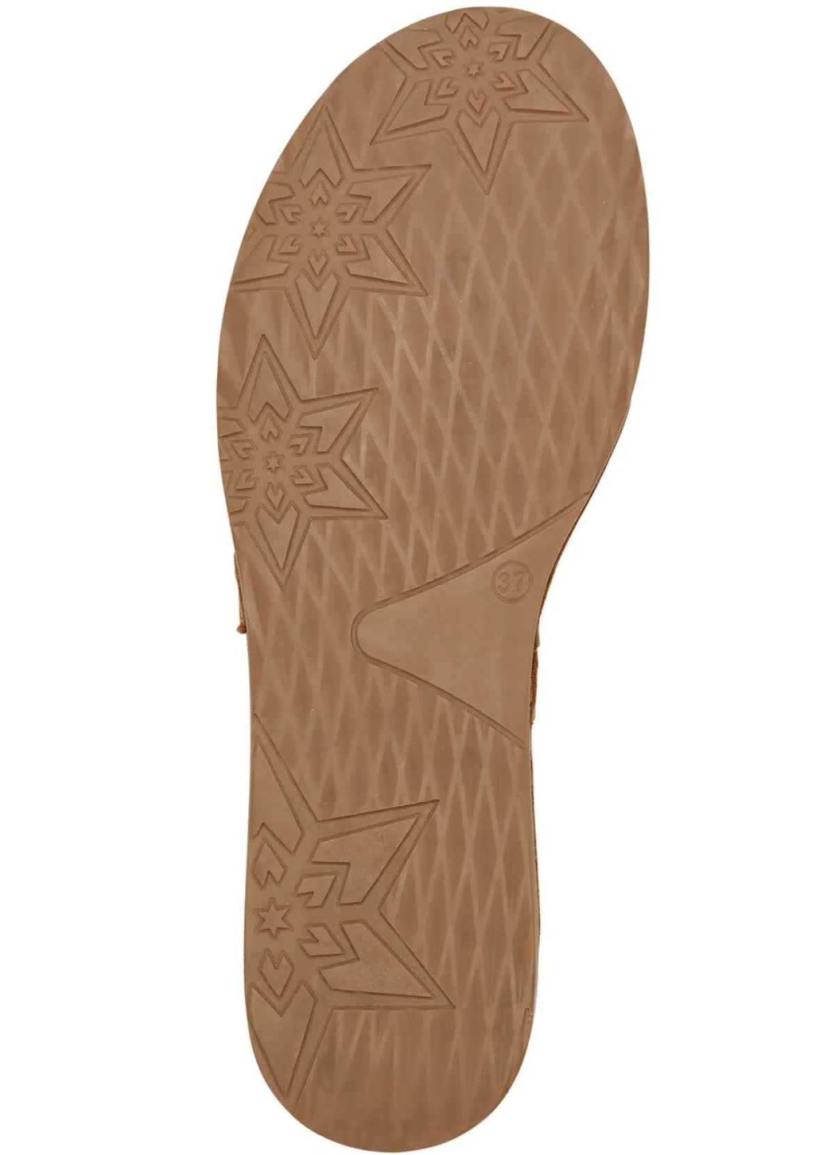 Discount ELENA EDEN Slipper aus Rind-Nappaleder KIESEL-COGNAC