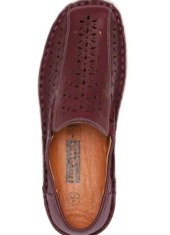 New ELENA EDEN Slipper aus schattiertem Nappaleder BURGUND
