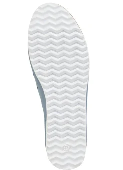 Hot ELENA EDEN Slipper aus weichem Nappaleder mit Lochungen BLEU