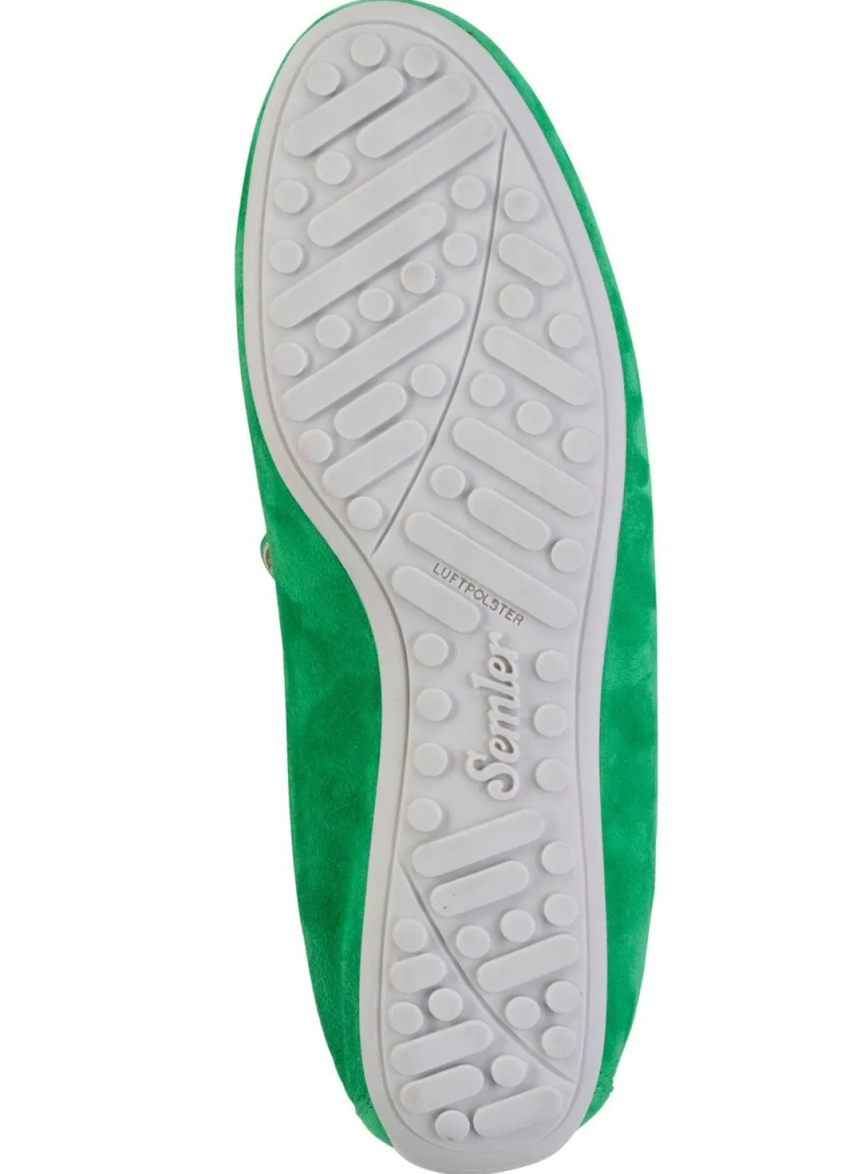 Online ELENA EDEN Slipper aus weichem Veloursleder mit luftiger Perforation GRÜN
