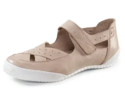 Hot ELENA EDEN Slipper aus weichem Nappaleder KIESEL