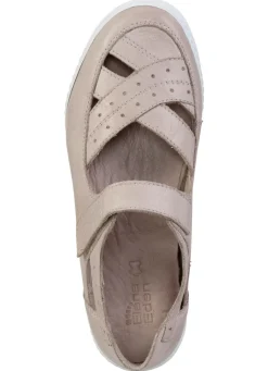 Hot ELENA EDEN Slipper aus weichem Nappaleder KIESEL