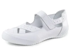 Hot ELENA EDEN Slipper aus weichem Nappaleder WEISS