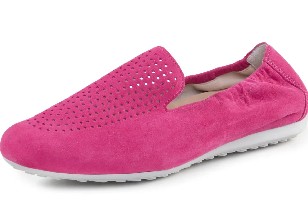 Discount ELENA EDEN Slipper aus weichem Veloursleder mit luftiger Perforation PINK