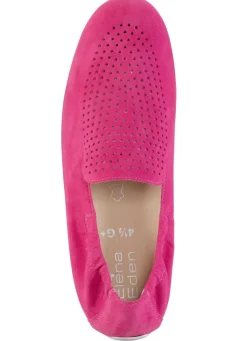 Discount ELENA EDEN Slipper aus weichem Veloursleder mit luftiger Perforation PINK