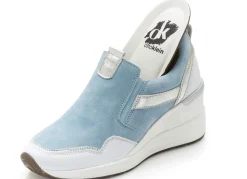 New BADER ELENA EDEN Slipper mit herausnehmbarem Fußbett HELLBLAU