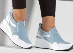 New BADER ELENA EDEN Slipper mit herausnehmbarem Fußbett HELLBLAU