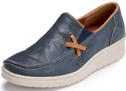 Outlet ELENA EDEN Slipper mit Knitterstruktur JEANS