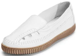 Online ELENA EDEN Slipper mit Knitterstruktur WEISS