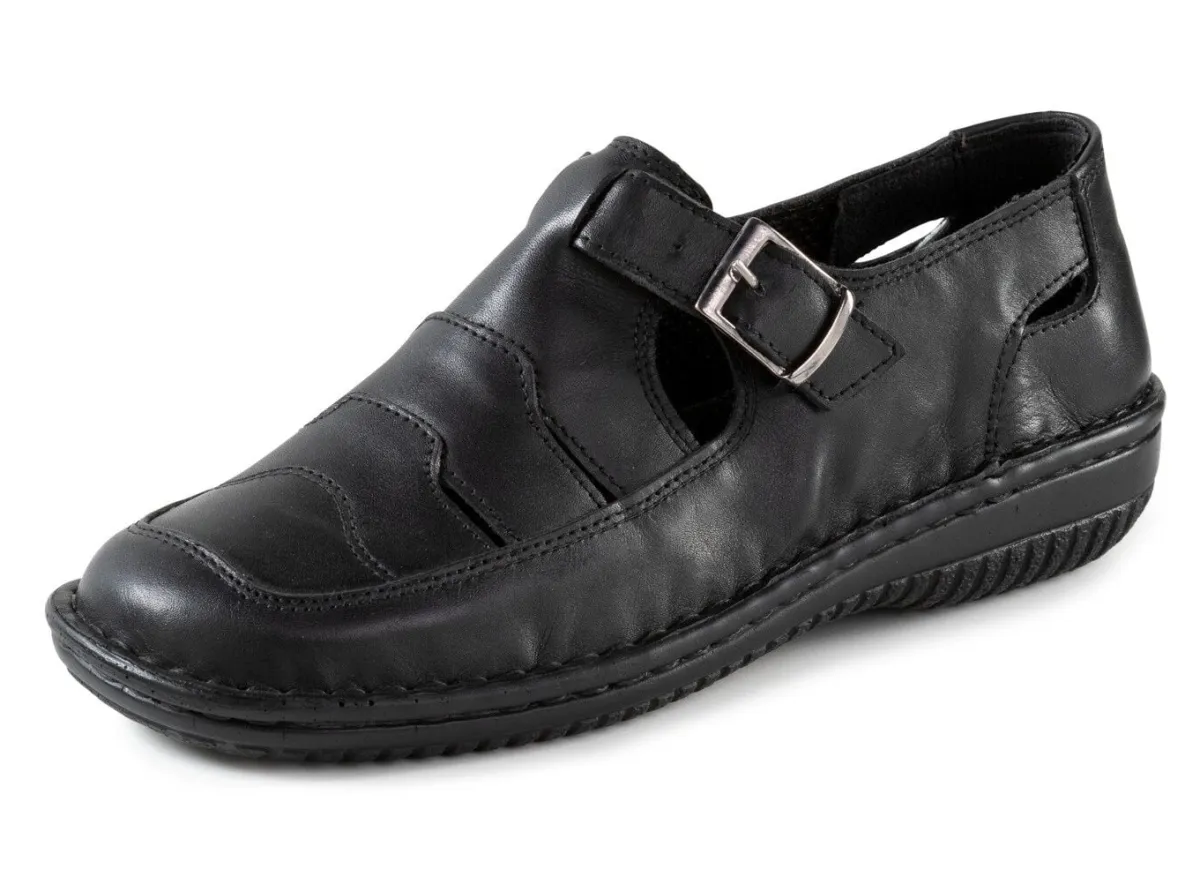 Sale ELENA EDEN Slipper mit luftigen Durchbrüchen SCHWARZ