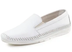 Hot ELENA EDEN Slipper mit seitlichen Gummizügen WEISS