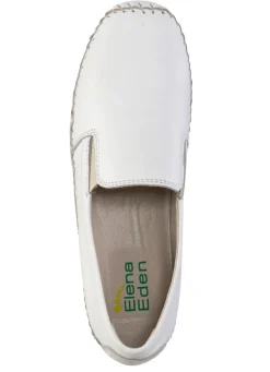 Hot ELENA EDEN Slipper mit seitlichen Gummizügen WEISS