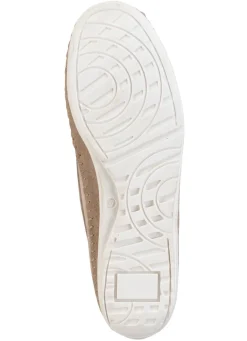 Sale ELENA EDEN Slipper mit seitlichen Gummizügen SANDBEIGE