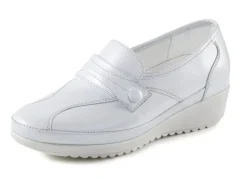 Outlet ELENA EDEN Slipper mit Zier-Knopf und Elastikeinsatz PERLGRAU